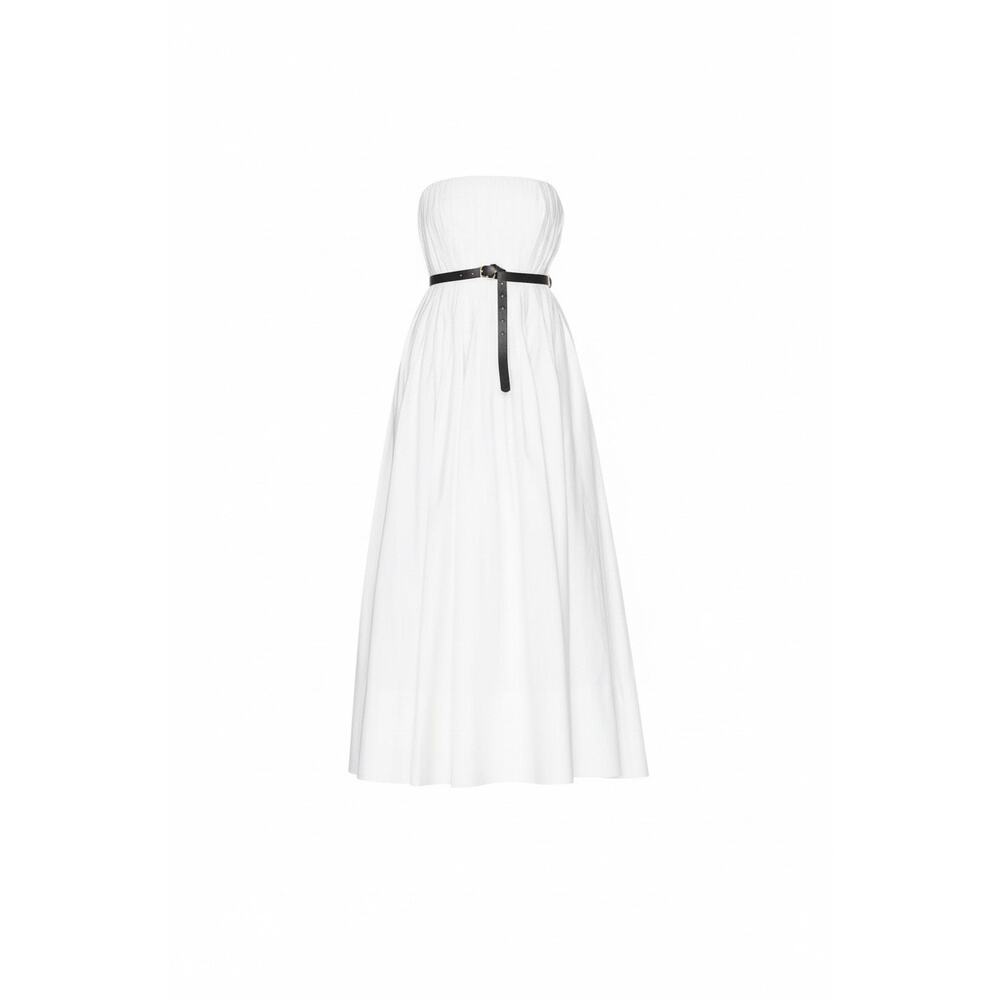 SIMKHAI NWT Thalia Bustier Cotton Poplin Midi Dress Size 4 - Picture 2 of 9
